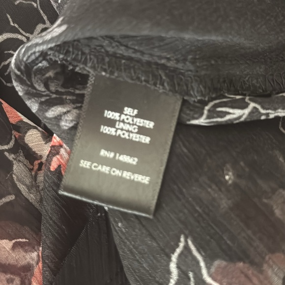 Torrid Black‎ and Pink Floral Cold Shoulder Blouse - Picture 4 of 4